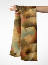 Petal flower style with brown,green colors - Image 3