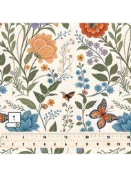 Butterfly flower style with orange,blue colors - Image 5