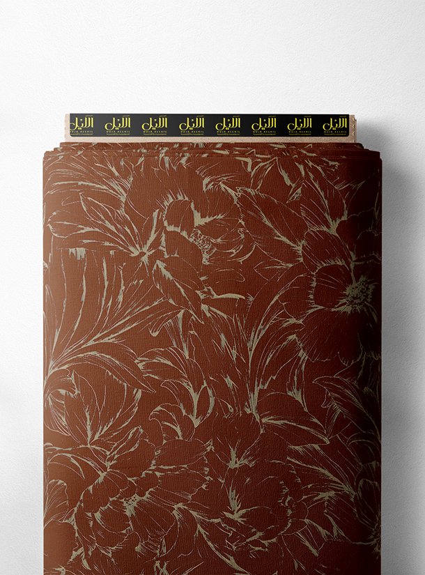 LAI01-2258_1.jpg Petal flower style with brown, white colors - Image 1