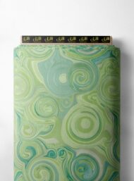 Swirl abstract style with green,blue colors