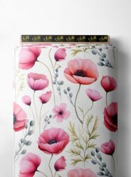 Petal flower style with pink,green colors