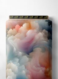 Cloud abstract style with pink,blue colors