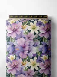 Petal flower style with purple,white colors