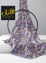 Petal flower style with purple,white colors - Image 2