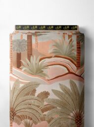 Palm nature style with brown,green colors