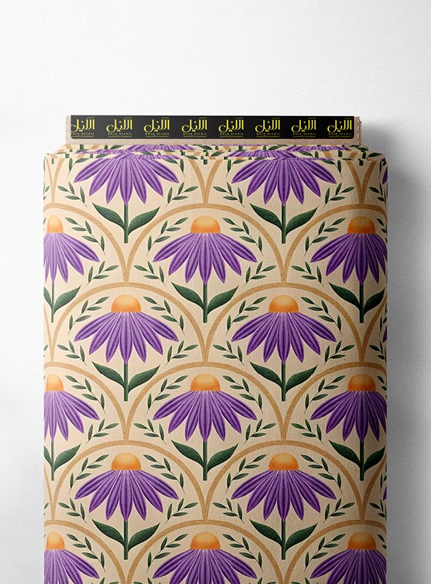 LAI01-2271_1.jpg Bloom flower style with purple,yellow colors - Image 1