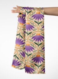 Bloom flower style with purple,yellow colors - Image 3