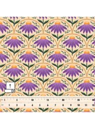 Bloom flower style with purple,yellow colors - Image 5