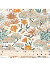 Bloom flower style with green,orange colors - Image 5