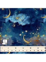 Moon ocean and sky style with blue,grey colors - Image 5