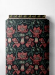 Petal flower style with red,green colors