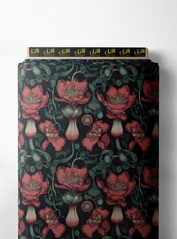 LAI01-2276_1.jpg Petal flower style with red,green colors - Image 1