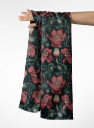 Petal flower style with red,green colors - Image 3