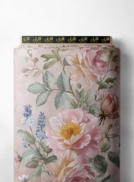 Petal flower style with pink,green colors