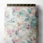 Petal flower style with pink,green colors