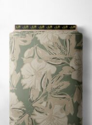 Bloom flower style with brown,white colors