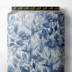 Petal flower style with blue colors