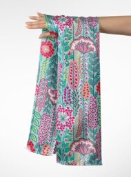 Leaf flower style with pink,green colors - Image 3