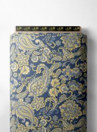 Paisley flower style with yellow, blue colors