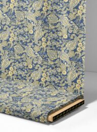 Paisley flower style with yellow, blue colors - Image 4