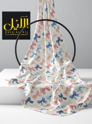 Bow flower style with pink,blue colors - Image 2