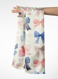 Bow flower style with pink,blue colors - Image 3