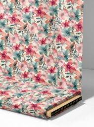 Bloom flower style with pink,green colors - Image 4