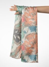 Leaf flower style with pink,green colors - Image 3