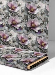 Petal flower style with grey,pink colors - Image 4