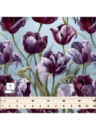 Tulip flower style with purple,white colors - Image 5