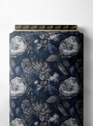 Petal flower style with grey,white colors