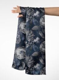 Petal flower style with grey,white colors - Image 3