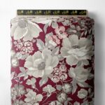 Bloom flower style with red,grey colors