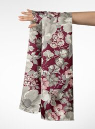 Bloom flower style with red,grey colors - Image 3