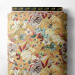 Bloom flower style with yellow,green colors