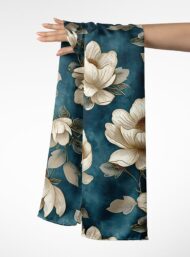 Petal flower style with white,green colors - Image 3