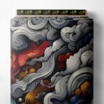 Cloud abstract style with grey,blue colors