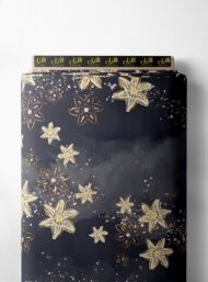 Star flower style with blue,yellow colors