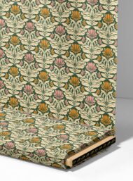 Bloom flower style with green,pink colors - Image 4