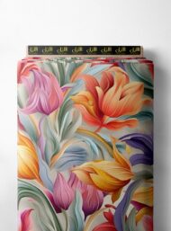 Petal flower style with pink,orange colors