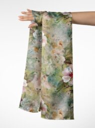 Bloom flower style with green,pink colors - Image 3