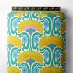 Petal flower style with yellow,blue colors