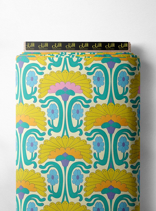 LAI01-2351_1.jpg Petal flower style with yellow,blue colors - Image 1