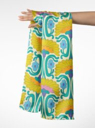 Petal flower style with yellow,blue colors - Image 3