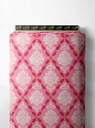 Bloom flower style with pink, white colors