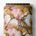 Petal flower style with pink,white colors