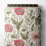 Petal flower style with pink,green colors