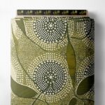 Leaf nature style with green,black colors