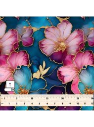 Bloom flower style with pink,blue colors - Image 5