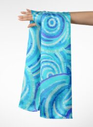 Circle ocean and sky style with blue colors - Image 3